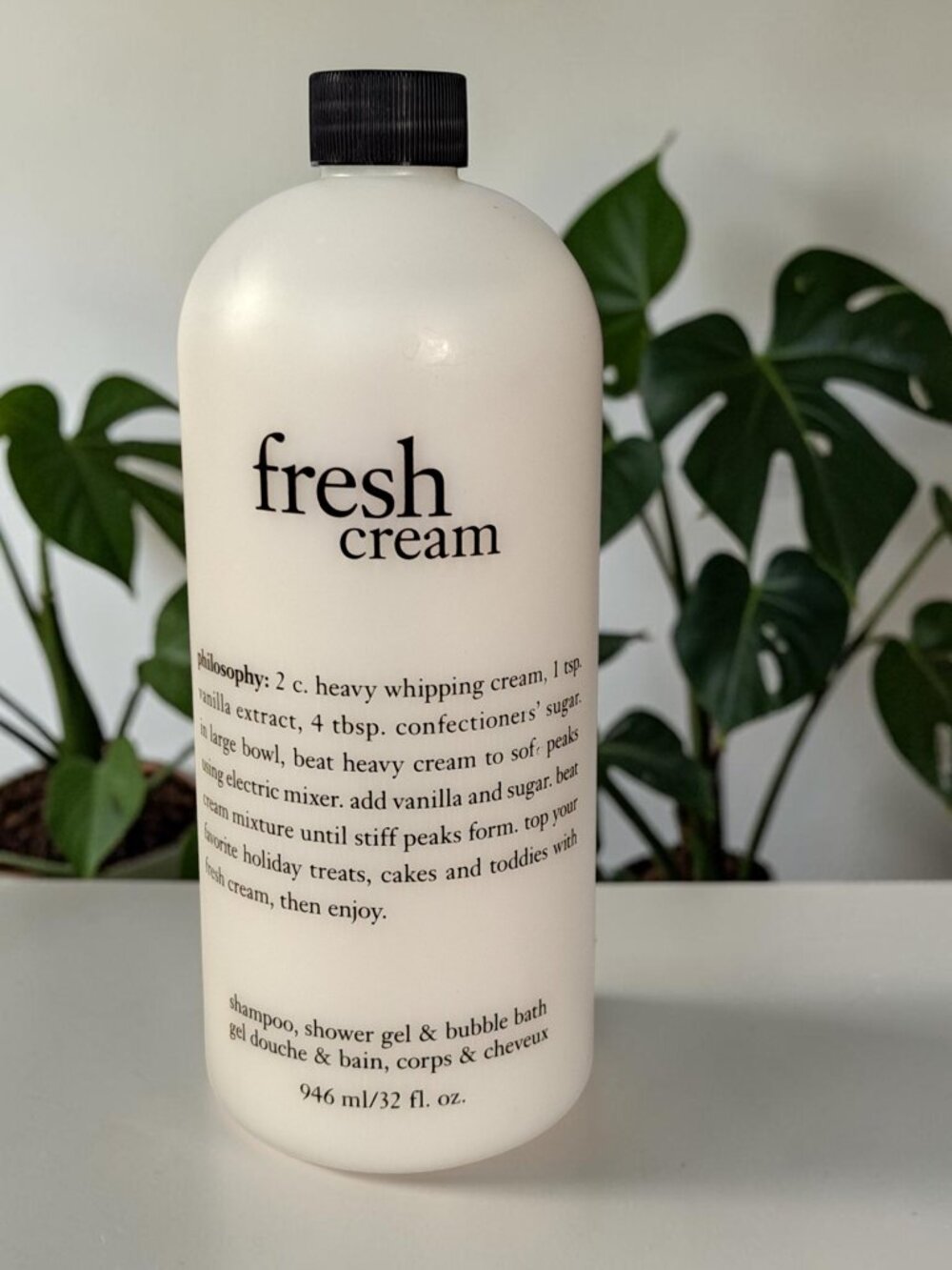 Philosophy Fresh Cream Shampoo, Shower Gel & Bubble Bath 32 Oz New No Pump